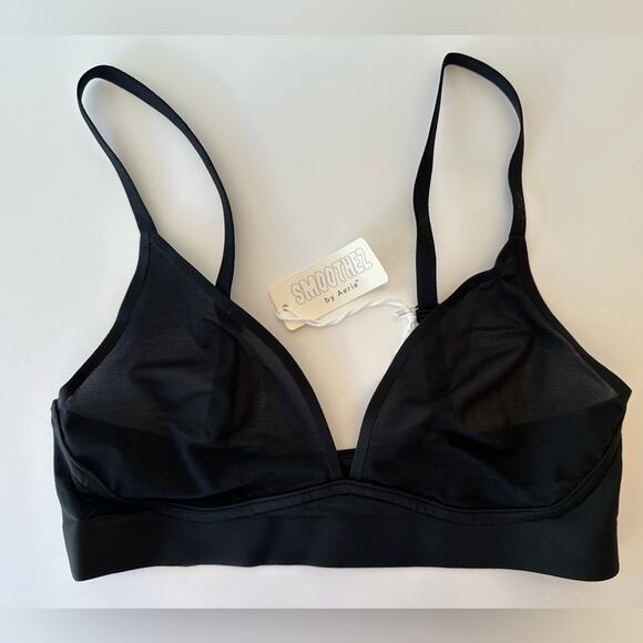 NWT Aerie SMOOTHEZ Mesh Triangle Bralette - Picture 1 of 5